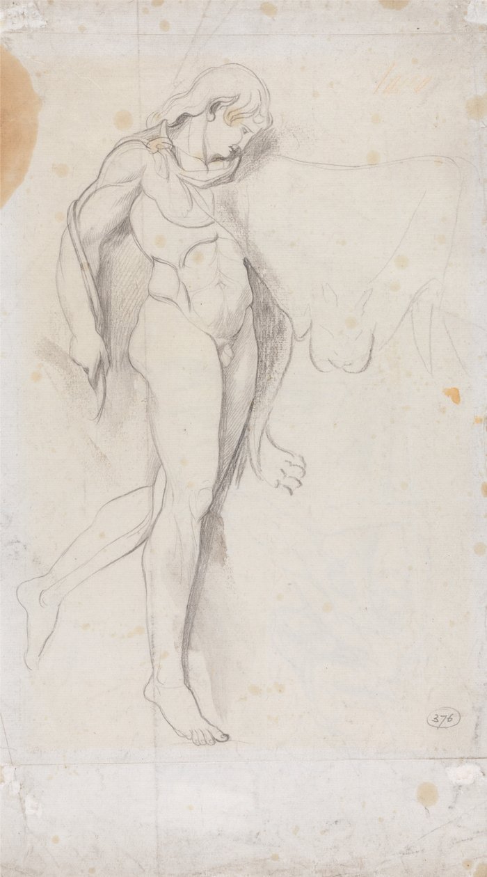 Ayakta Erkek Çıplak by George Romney