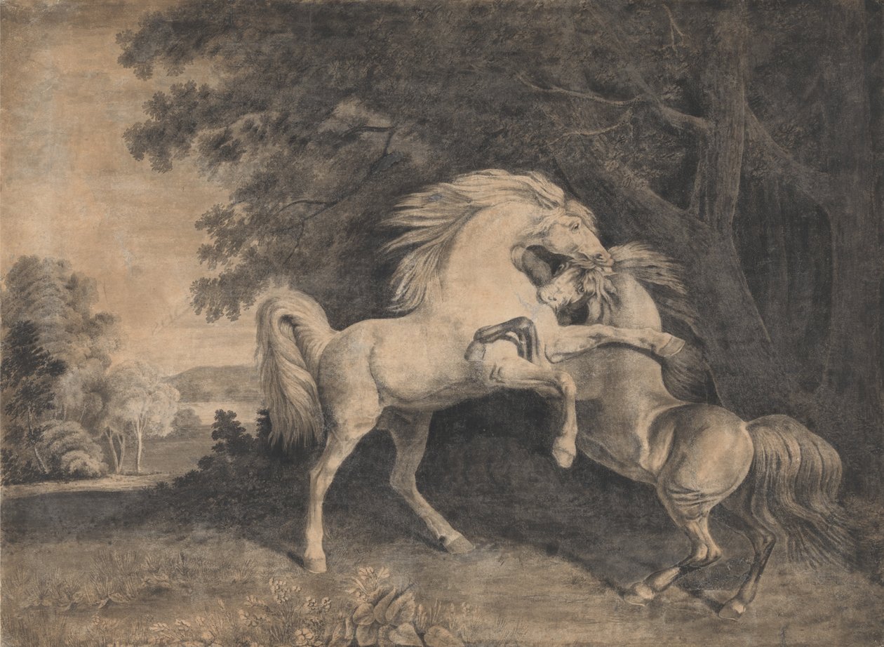 Atlar Dövüş by George Stubbs