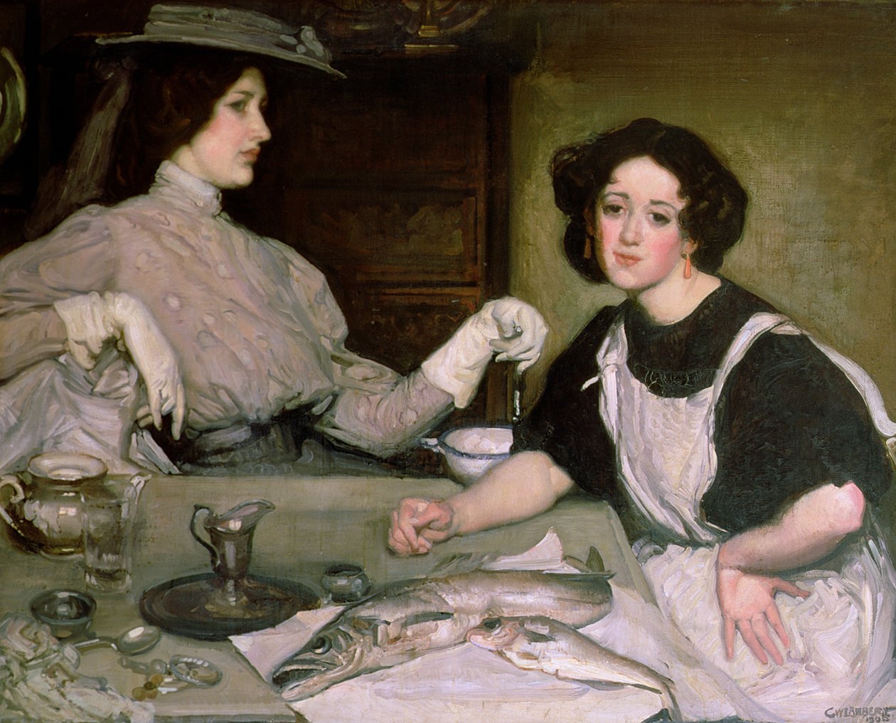 Lottie ve Hanımefendi by George Washington Lambert