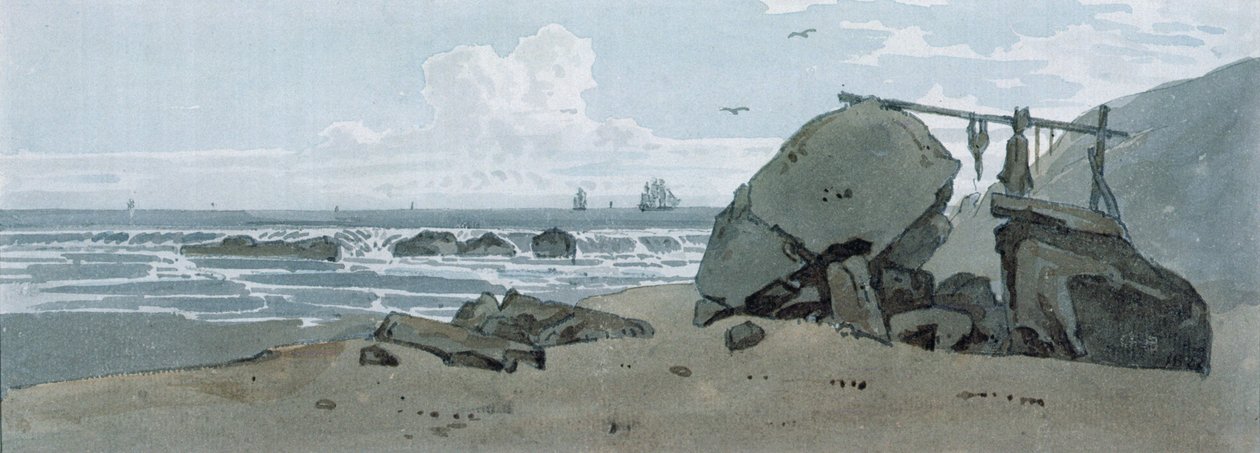 Coast Scene, Isle of Wight by George the Younger Barret