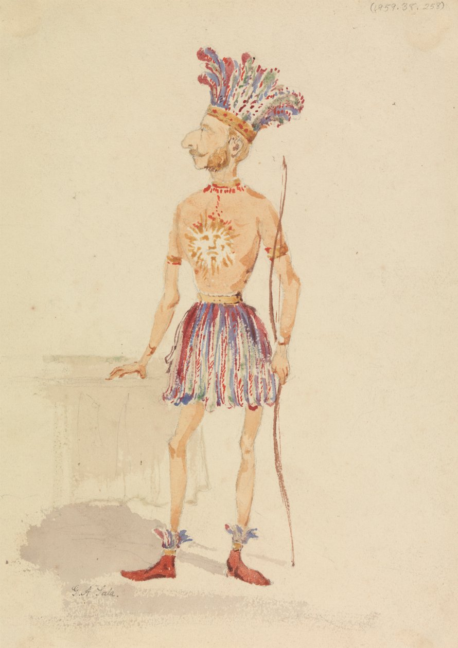 İnka Kostümlü İngiliz by George Augustus Sala