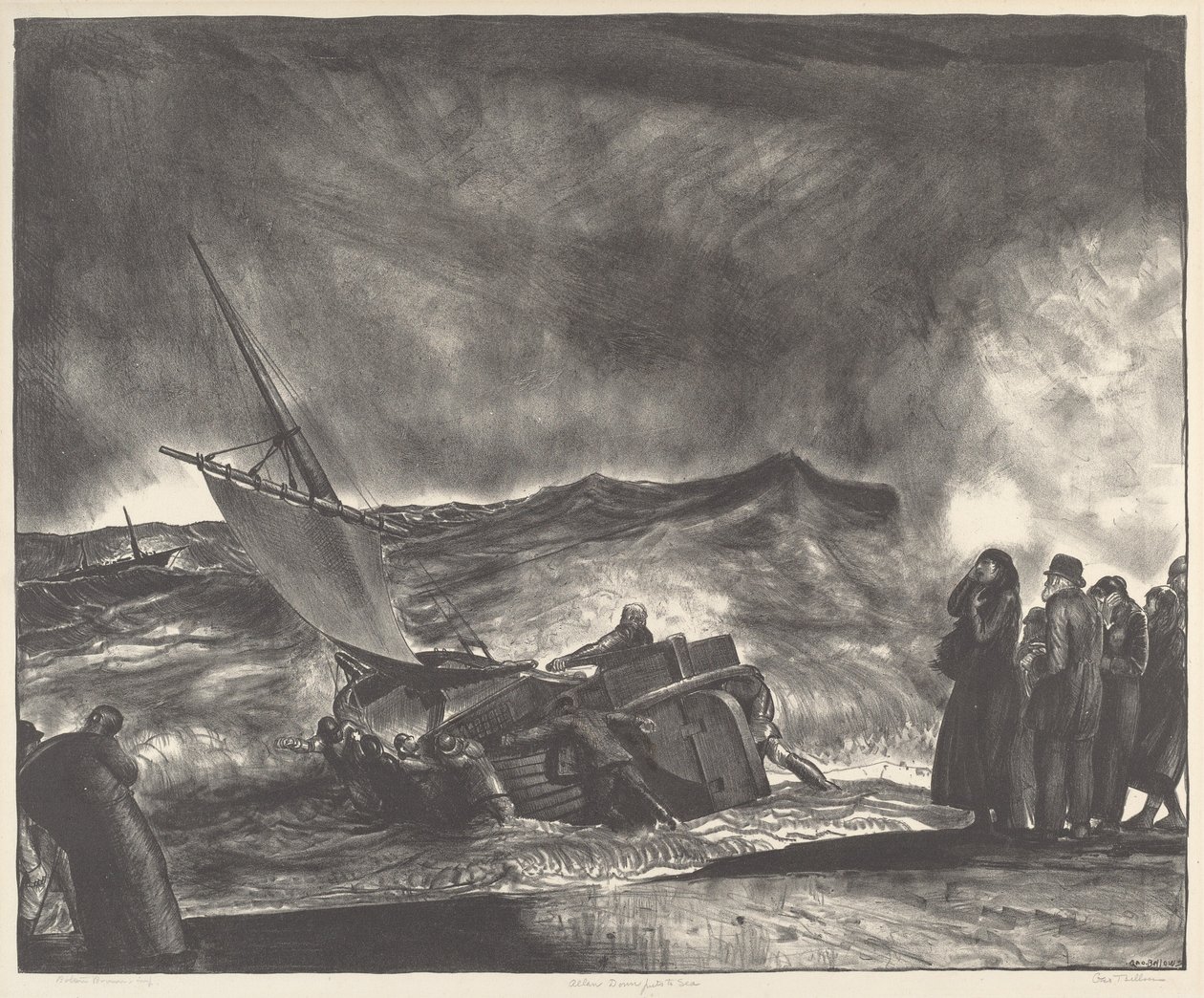 Allan Donn Denize Açılıyor by George Bellows