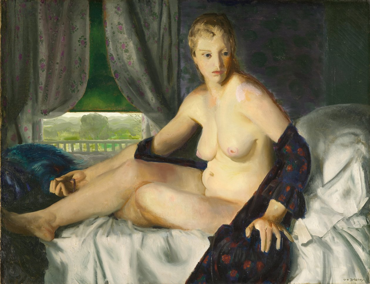 Fan ile çıplak by George Bellows