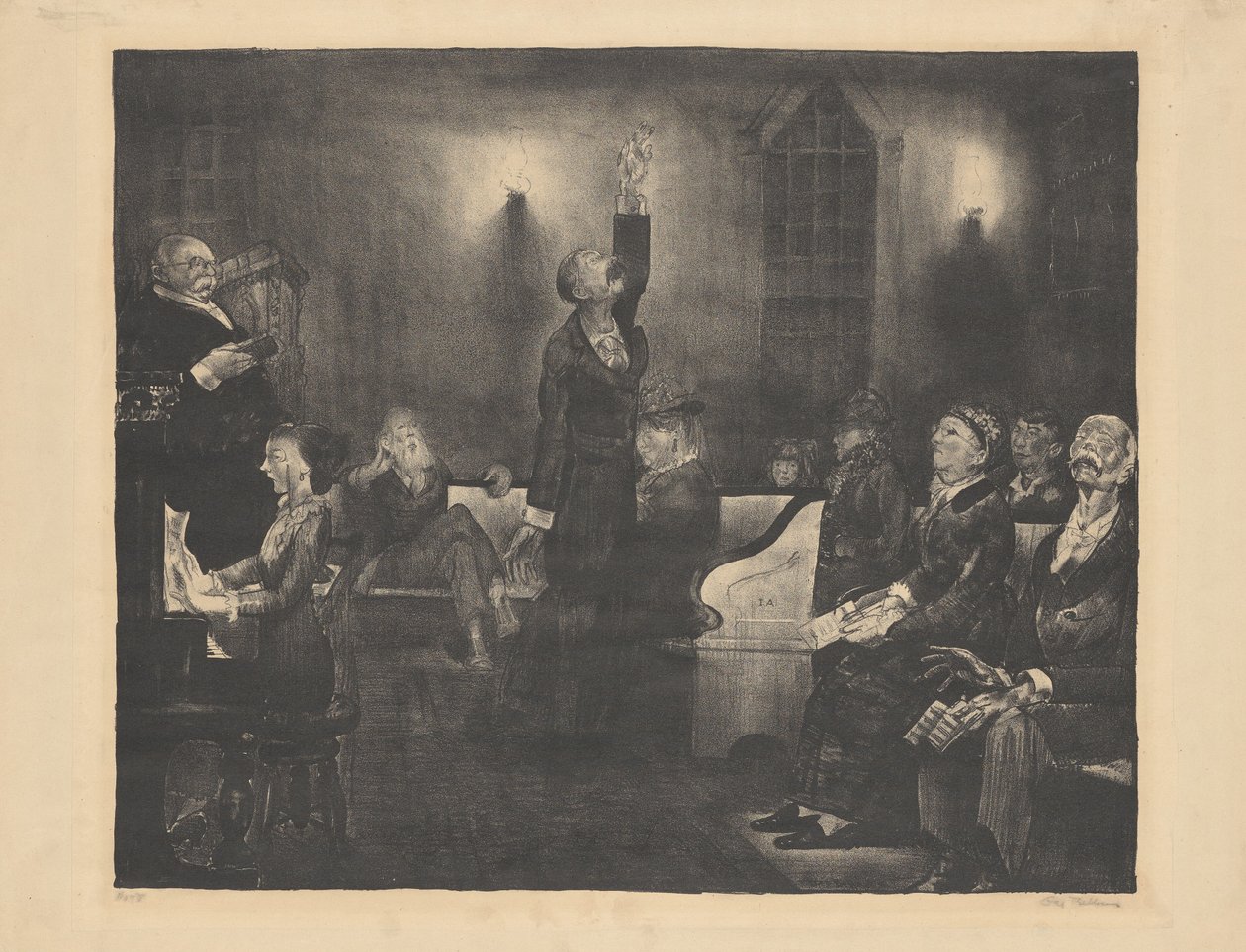 Dua Toplantısı, ikinci taş by George Bellows