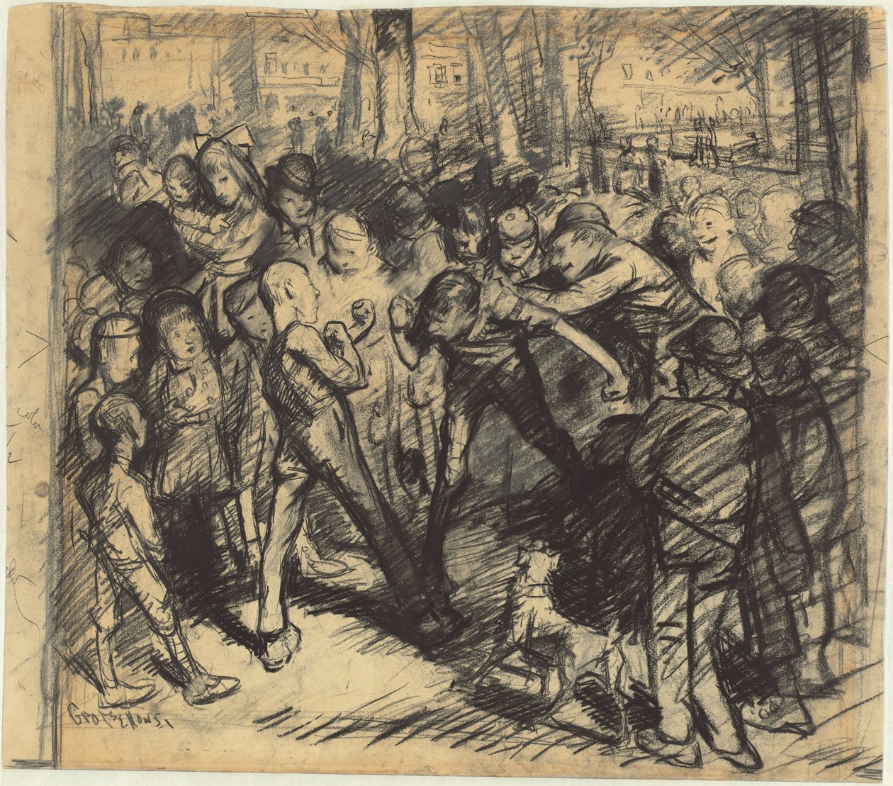 Sokak Dövüşü [rekto] by George Bellows