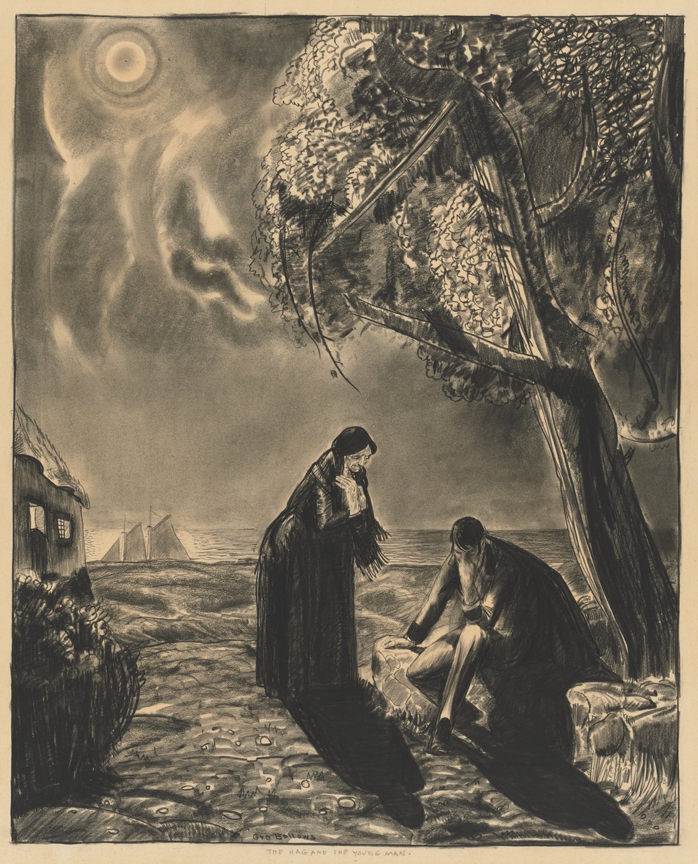 Hag ve Genç Adam by George Bellows