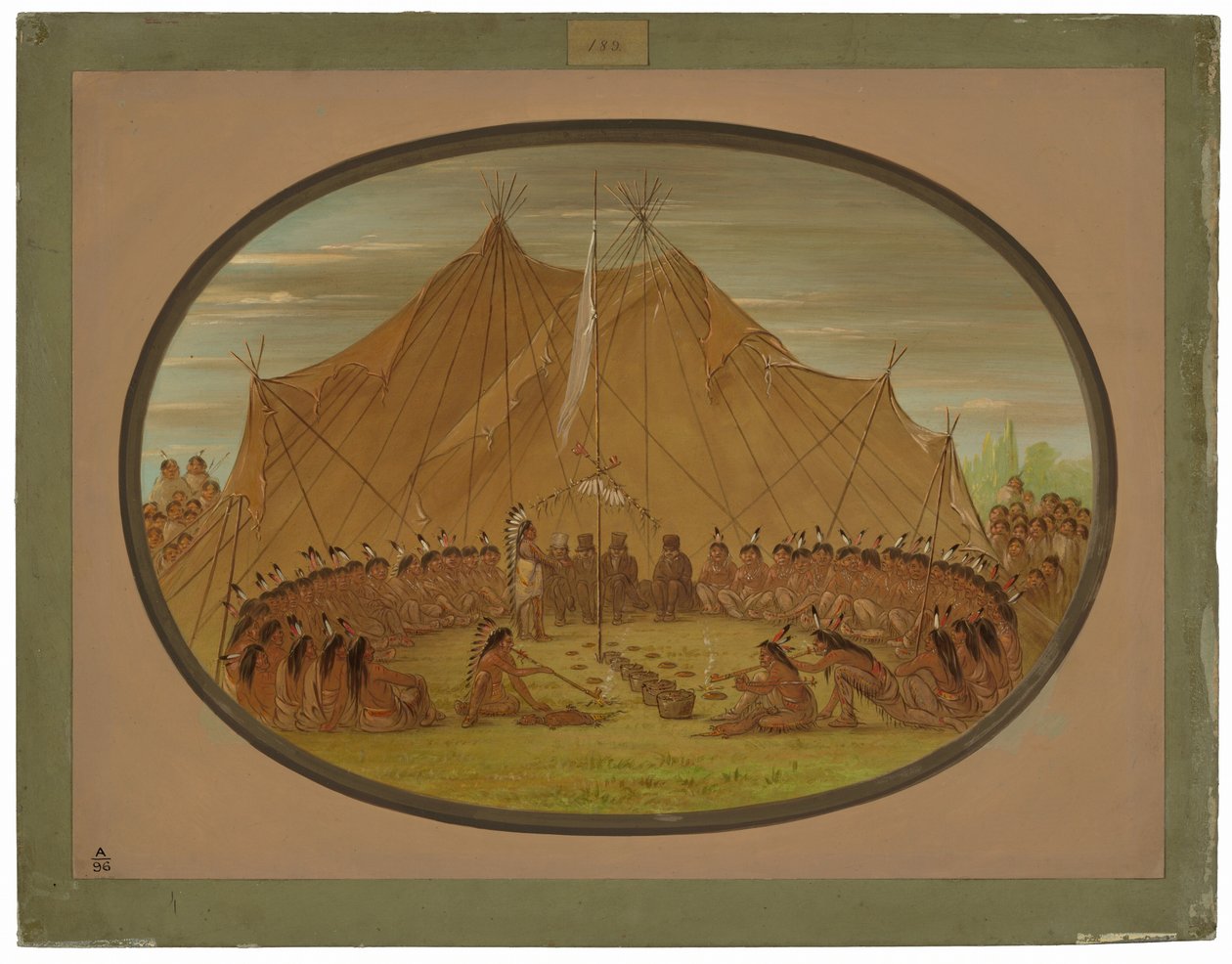 Bir Köpek Bayramı - Sioux by George Catlin