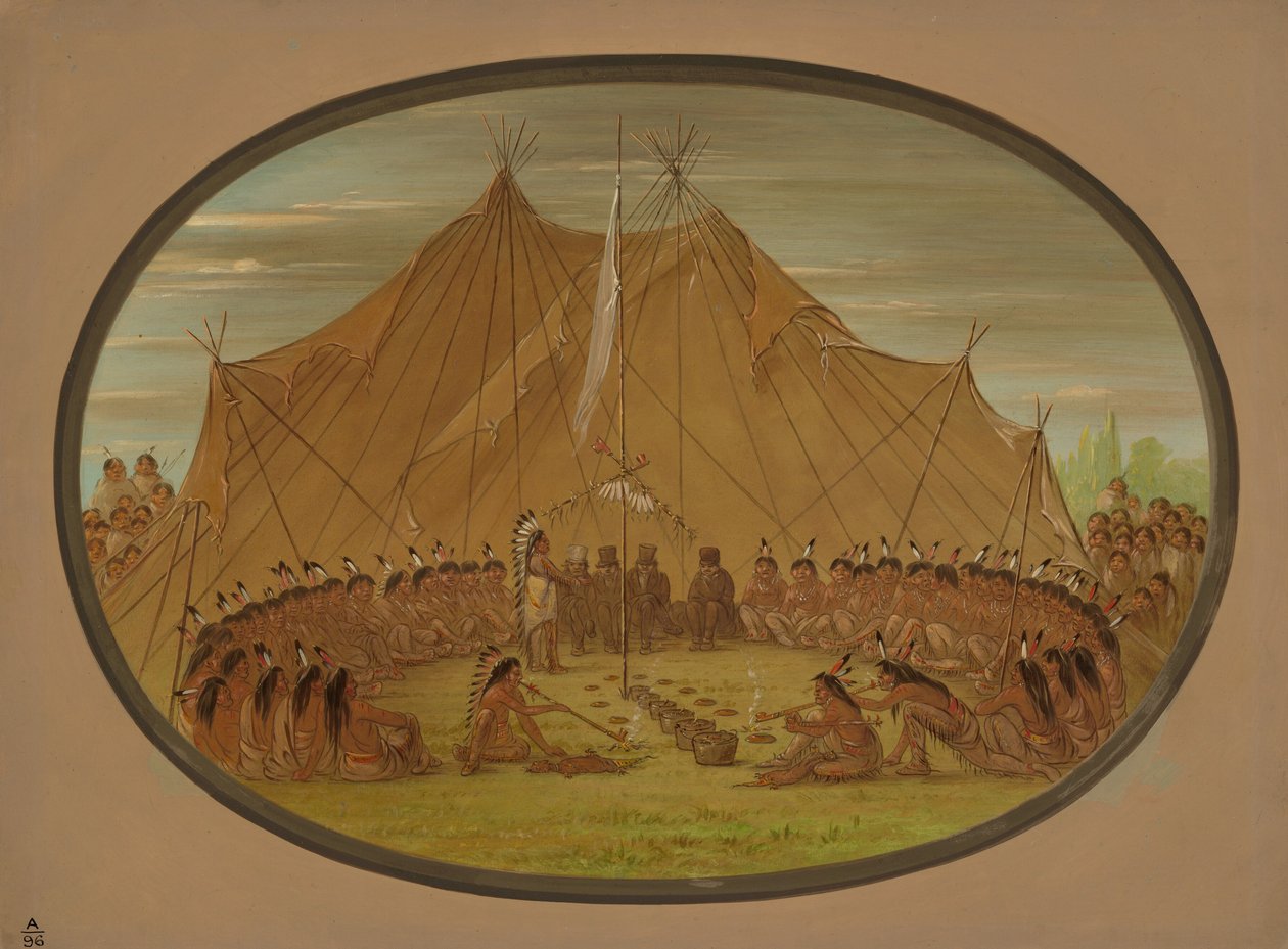Bir Köpek Bayramı - Sioux, 18611869. by George Catlin