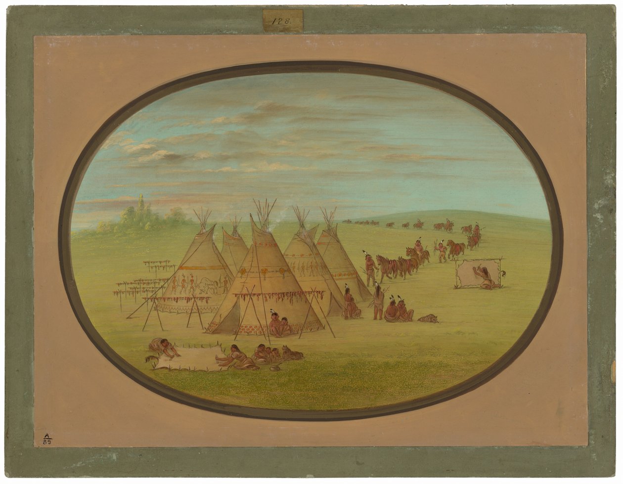 Küçük Bir Siyu Köyü by George Catlin