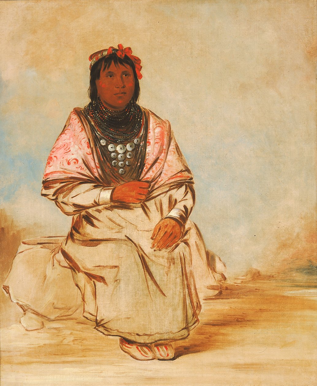 Bir Seminole Kadını, 1838. by George Catlin