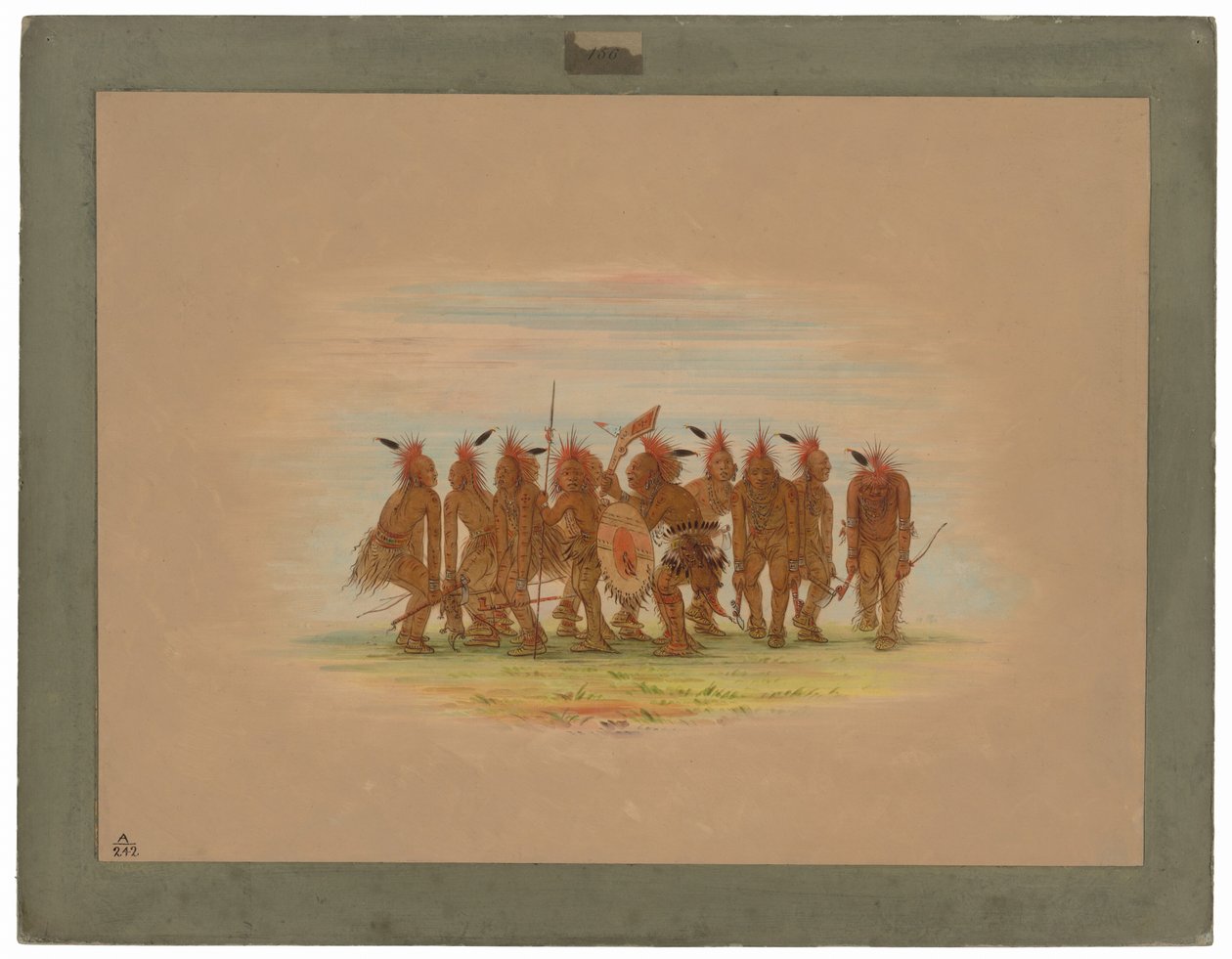 eğlenceli dans - saukie by George Catlin