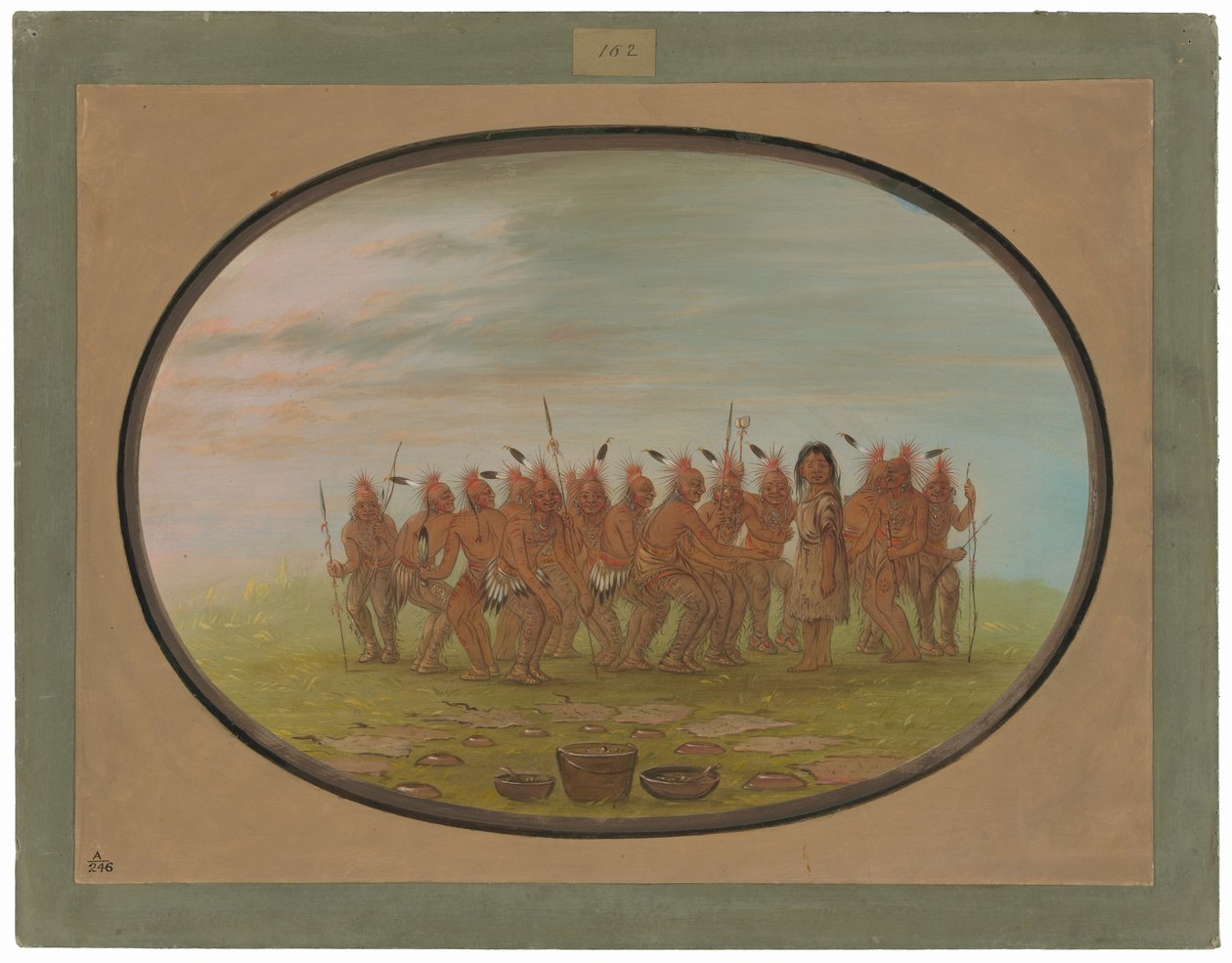 Berdache için Dans - Saukie by George Catlin