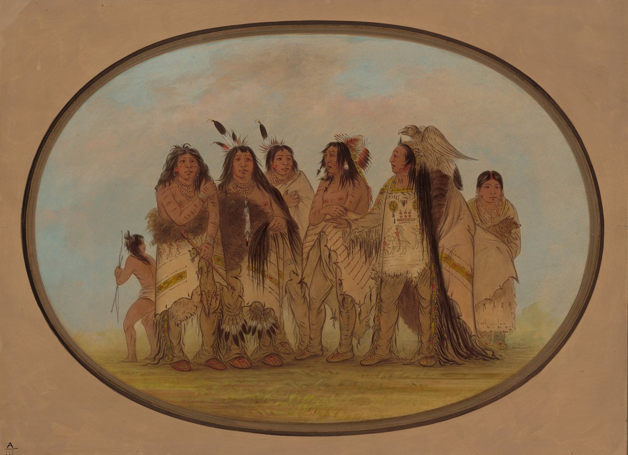 Değerli Karga Kızılderilileri, 18611869. by George Catlin