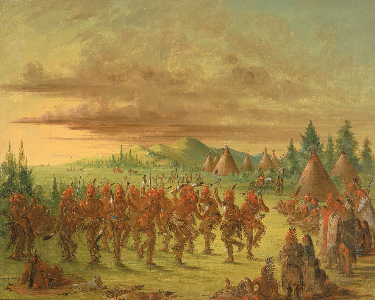 Kartal Dansı, 1845-1848. by George Catlin