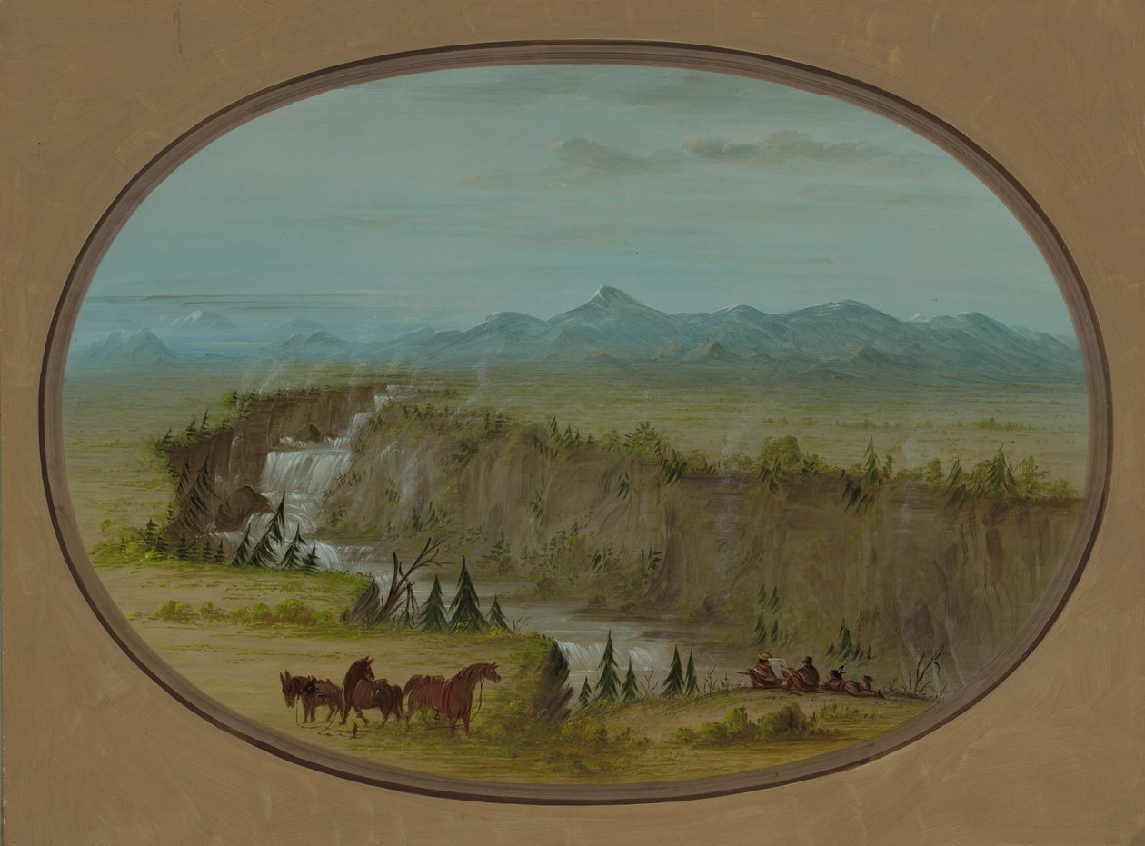 Yılan Nehri Şelaleleri, 18551869. by George Catlin