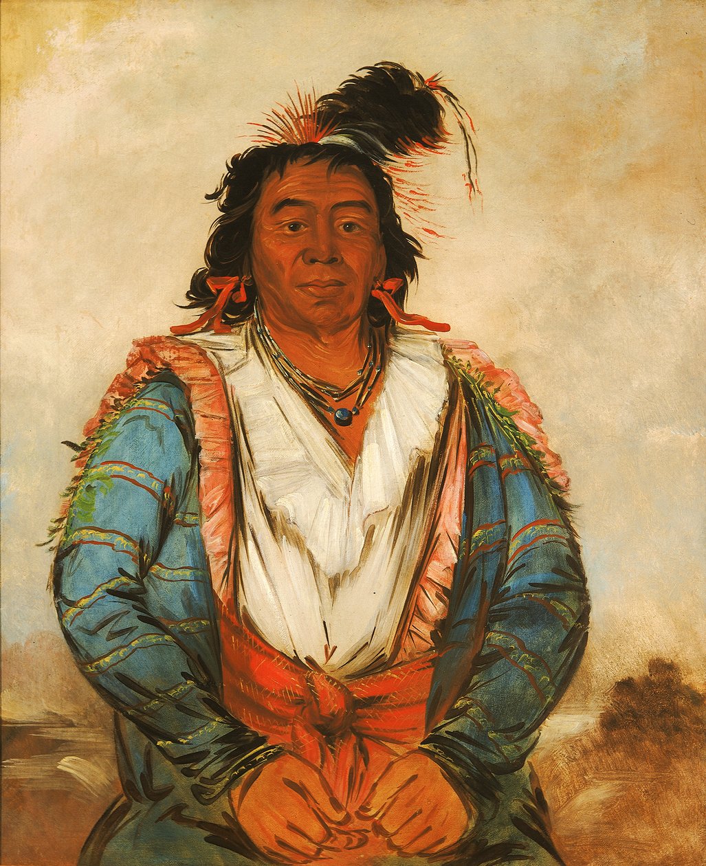 Hortum-put-o-káw-gee, bir Cesur, 1834. by George Catlin