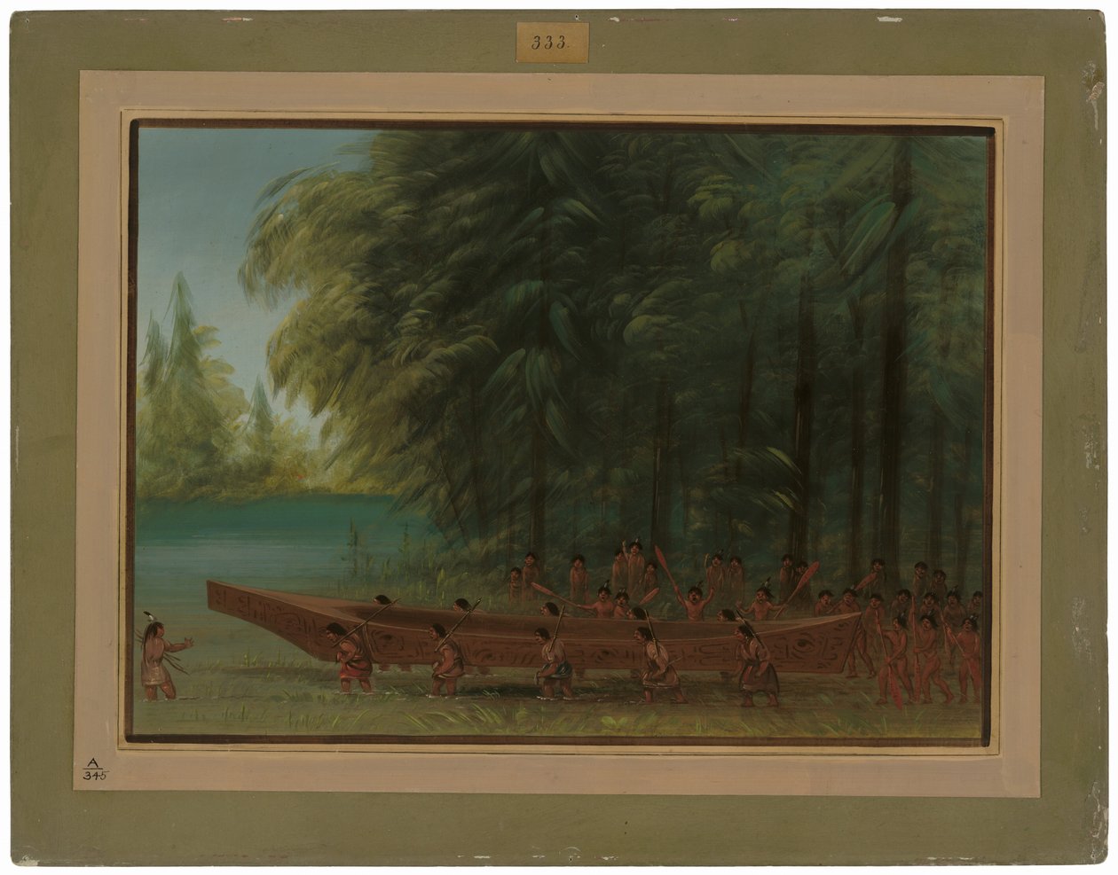 Kano Başlatmak - Nayas Kızılderilileri by George Catlin