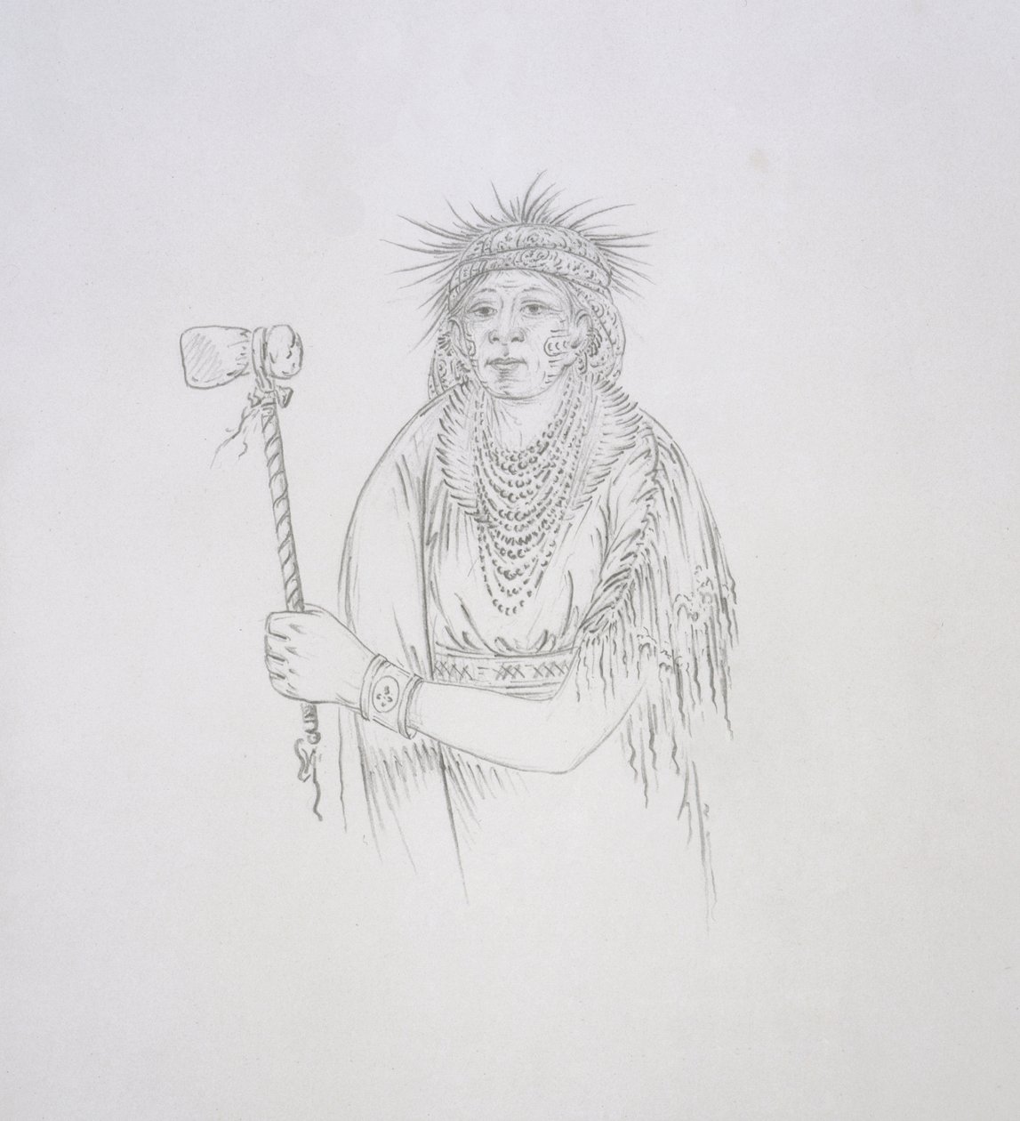 Men-son-se-a (Sol) 1852 by George Catlin