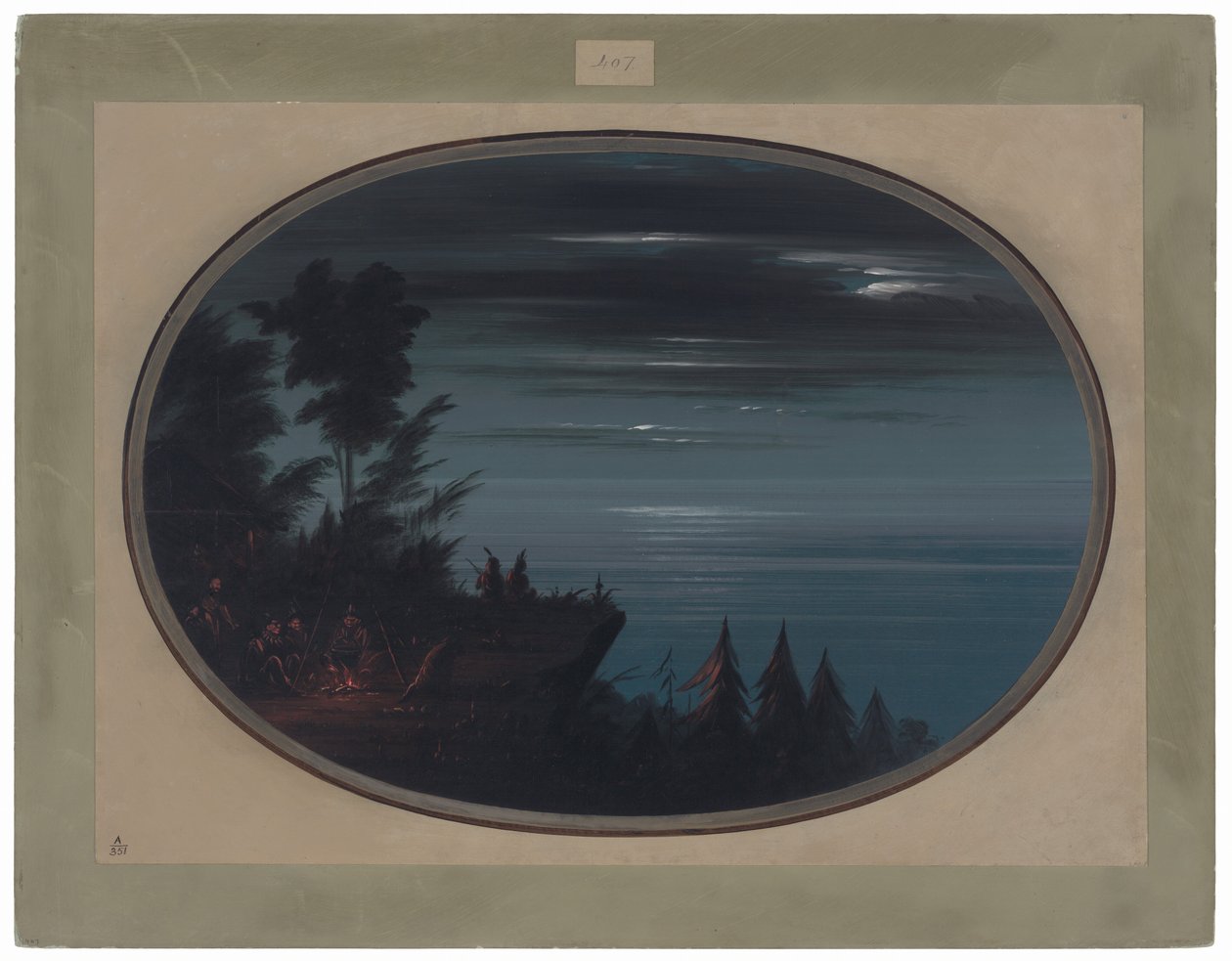 Gece Nayas Köyü by George Catlin