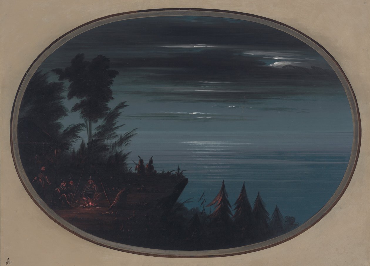 Nayas Köyü Geceleri, 18551869. by George Catlin