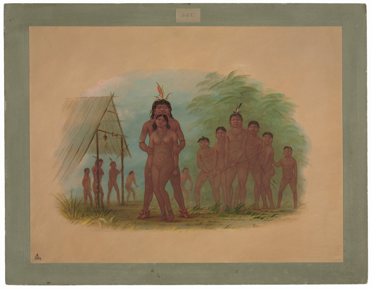 orejona kızılderilileri by George Catlin