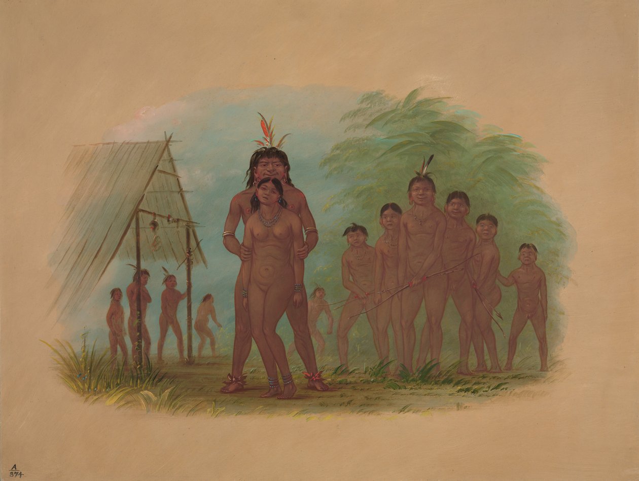 Orejona Kızılderilileri, 18541869. by George Catlin