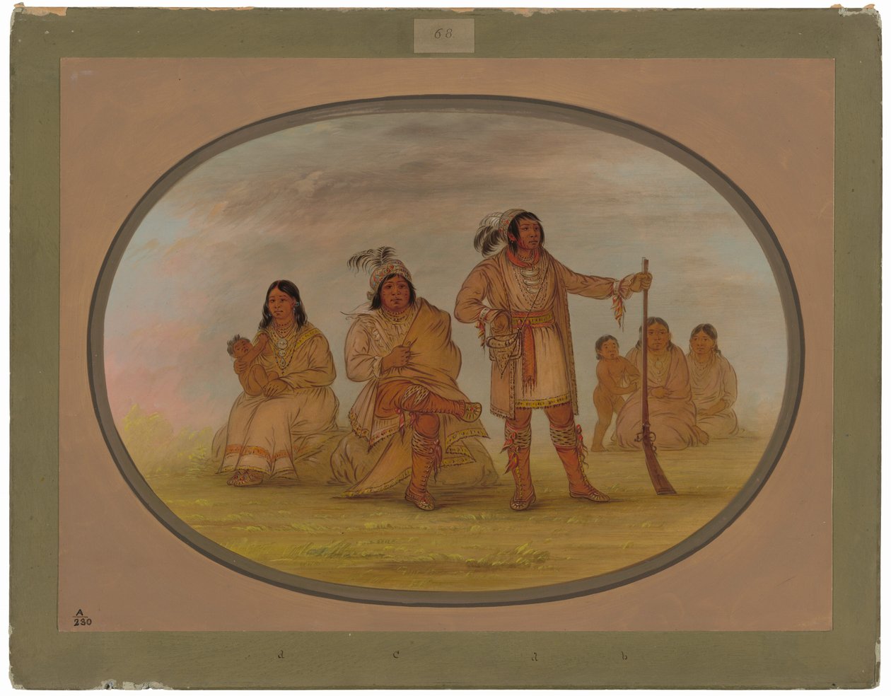 Osceola ve Dört Seminole Kızılderilileri by George Catlin