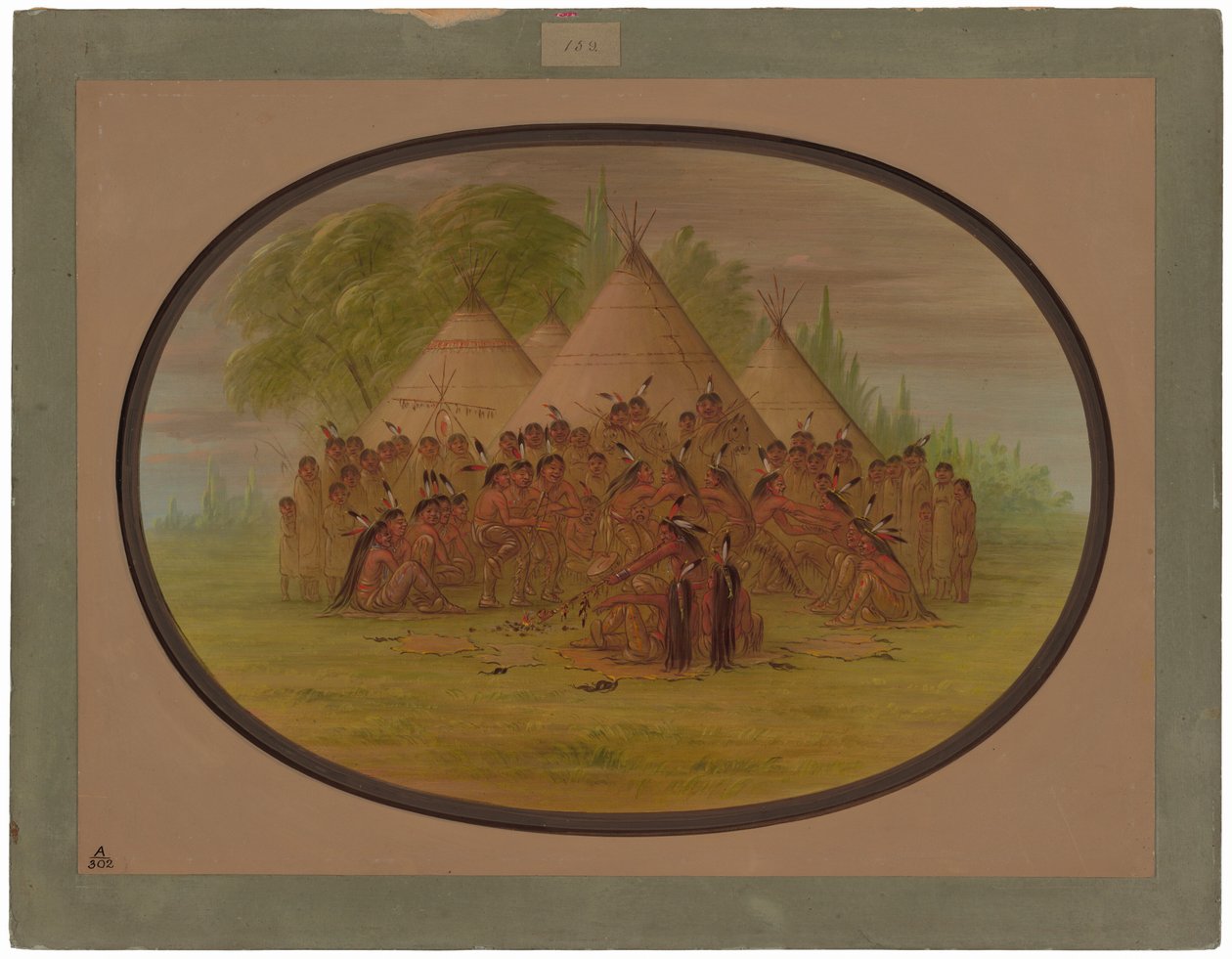 boru dans - assinneboine by George Catlin