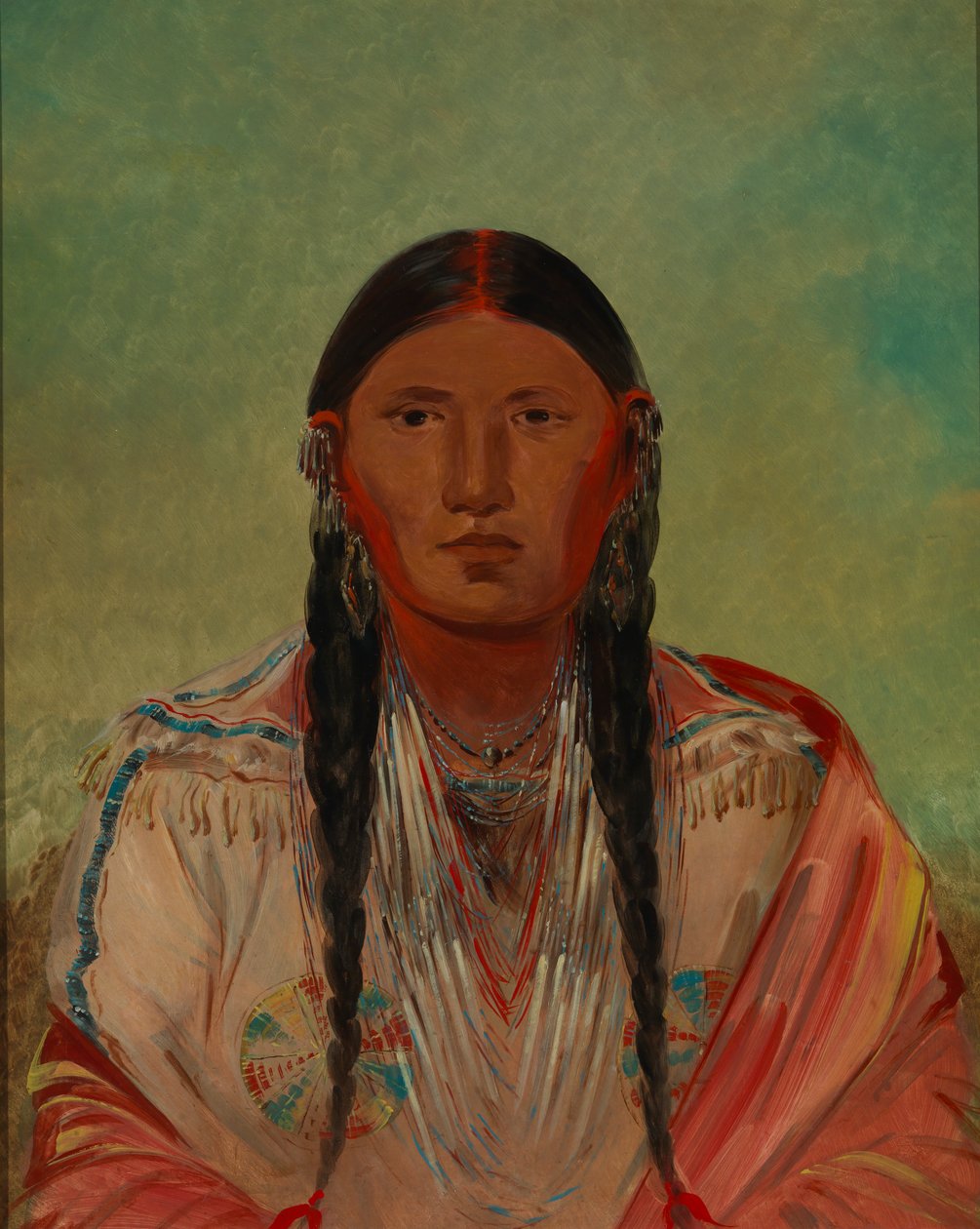 Ru-ton-wee-me, Kanattaki Güvercin, 1844. by George Catlin