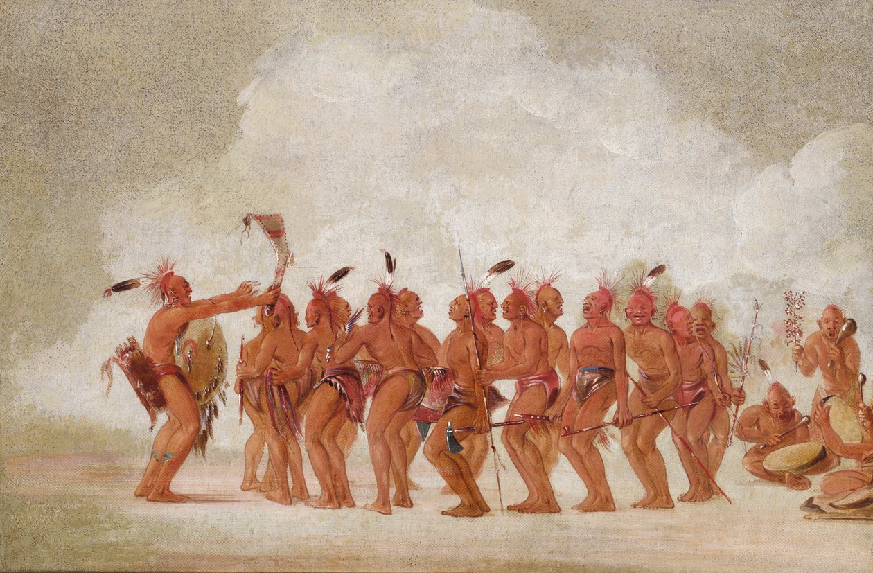 Köle Dansı, Sac ve Fox, 1835-1837. by George Catlin