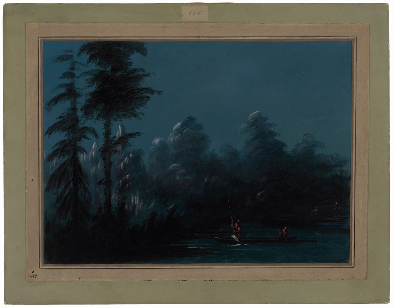 Ay Işığında Mızrak - Chaco by George Catlin