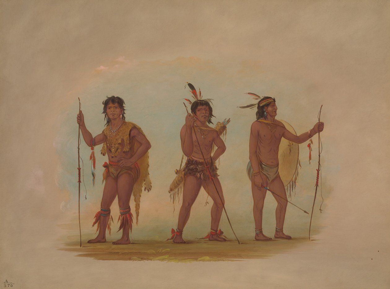 Üç Chaymas Adamı, 18541869. by George Catlin