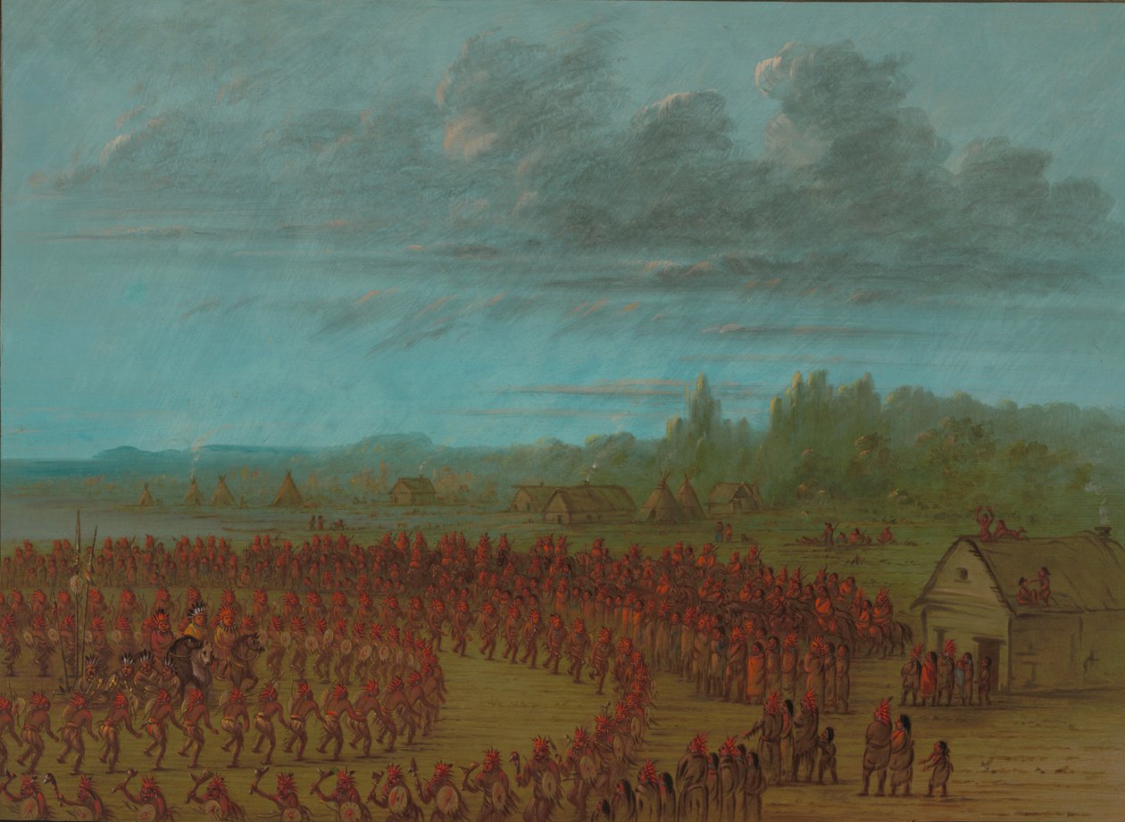 Saukielerin Savaş Dansı, 18611869. by George Catlin