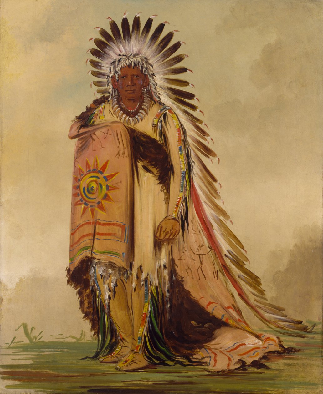 Wán-ee-ton, Kabile Şefi, 1832. by George Catlin