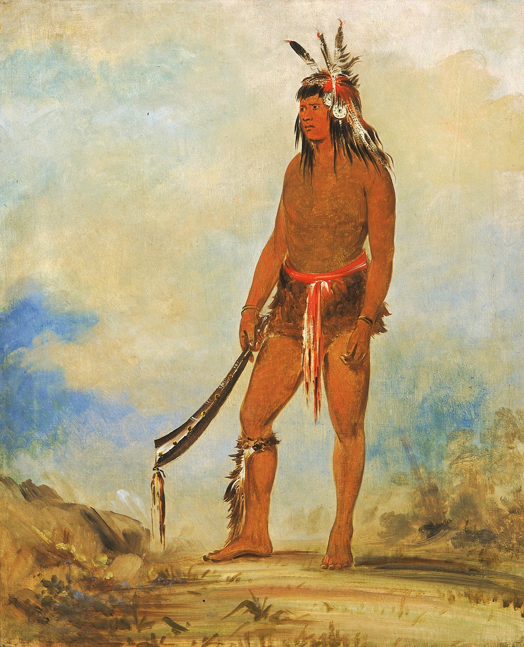 Won-de-tów-a, Harika, 1835. by George Catlin