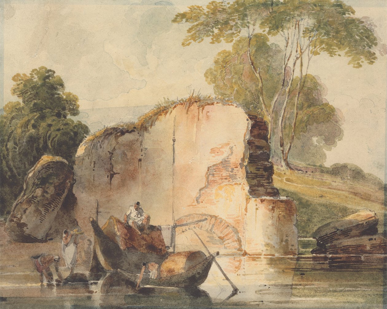 Bir Nehir Sahnesi by George Chinnery