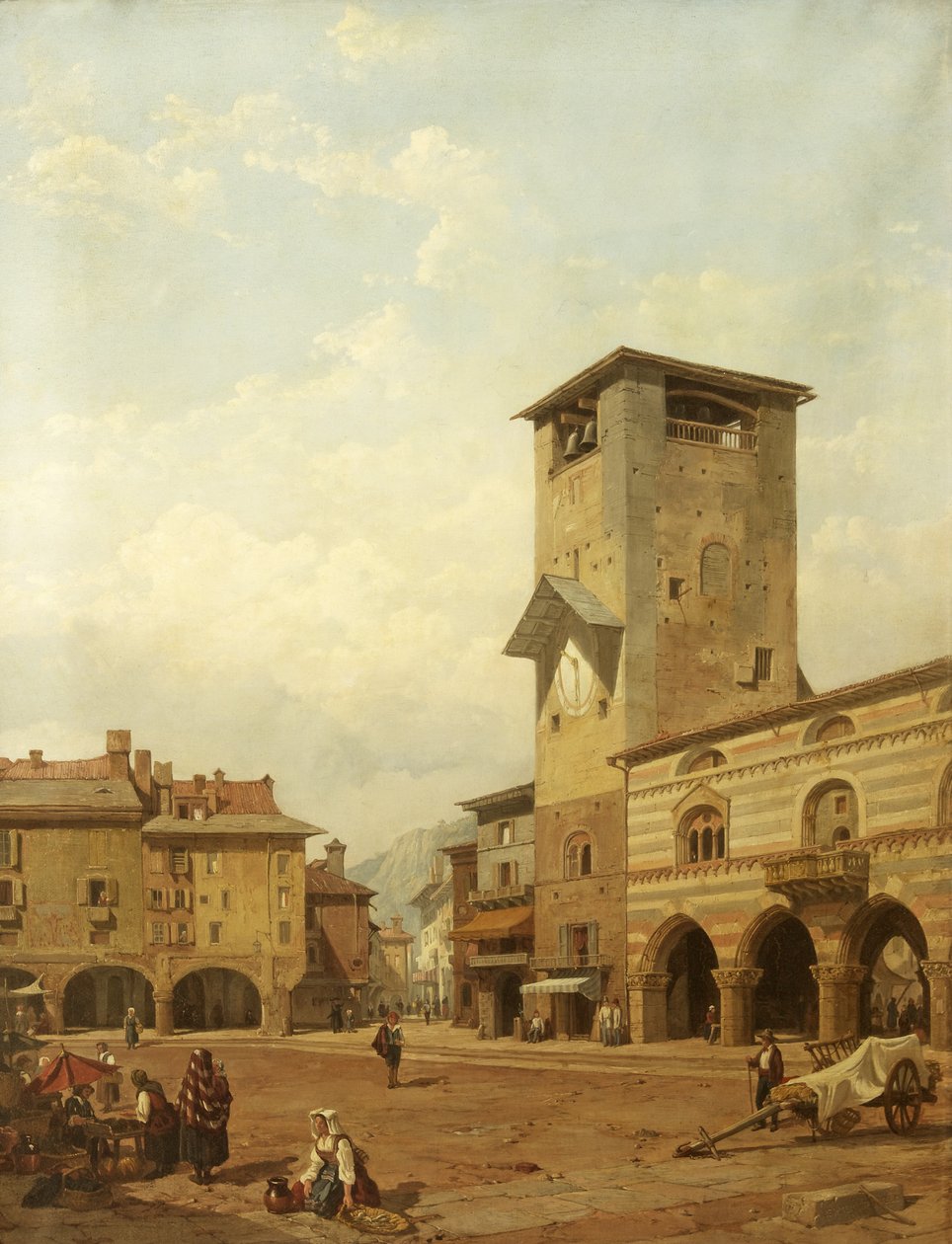 Broletto, Como by George Clarkson Stanfield