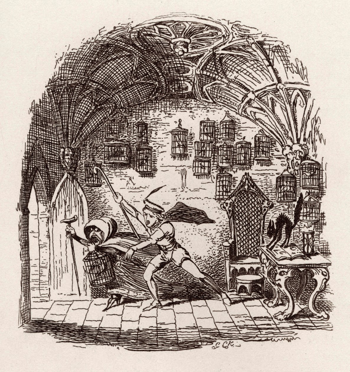 Kardeşler Grimm Çocuk ve by George Cruikshank