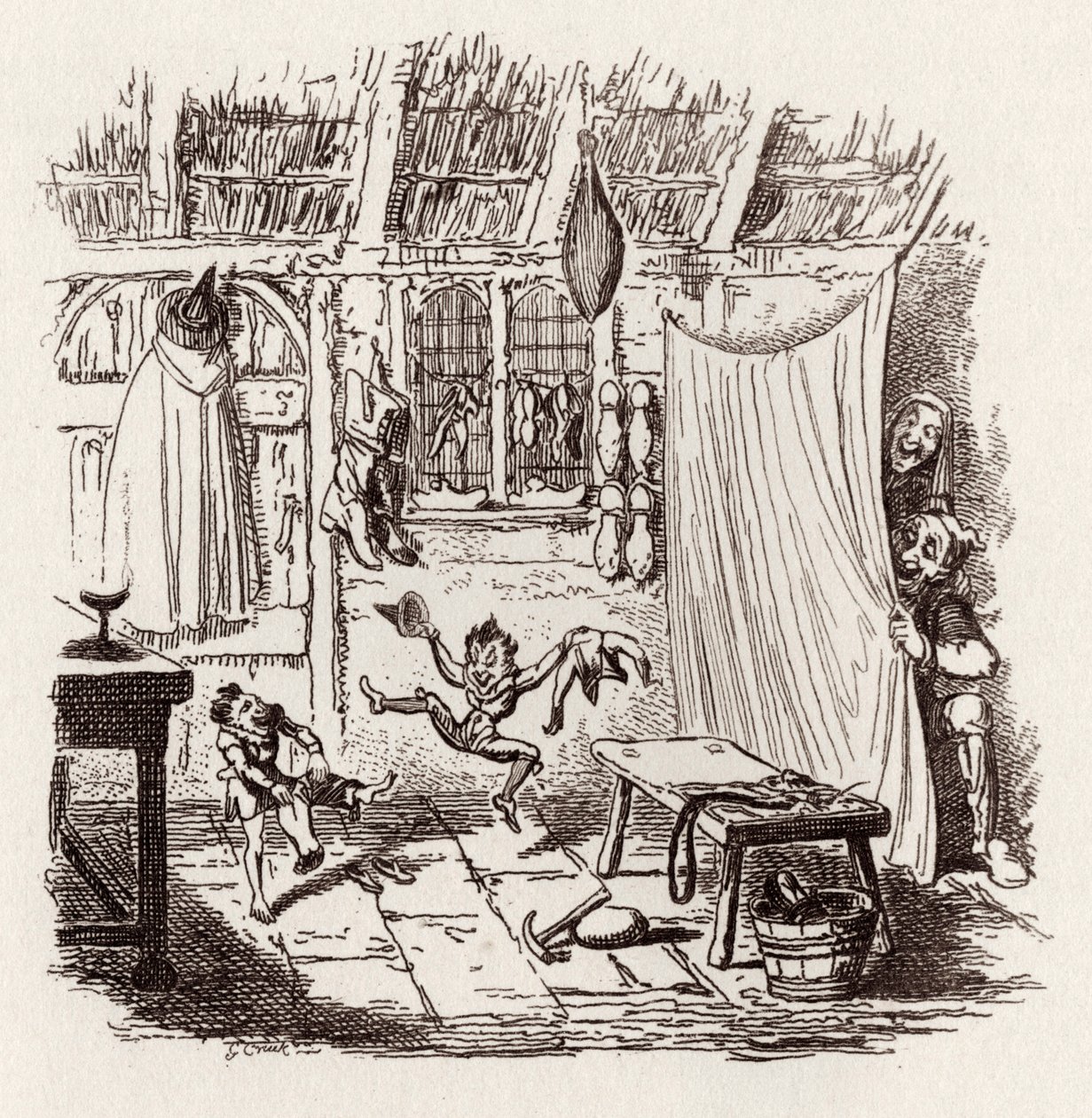 Kardeşler Grimm Çocuk ve by George Cruikshank