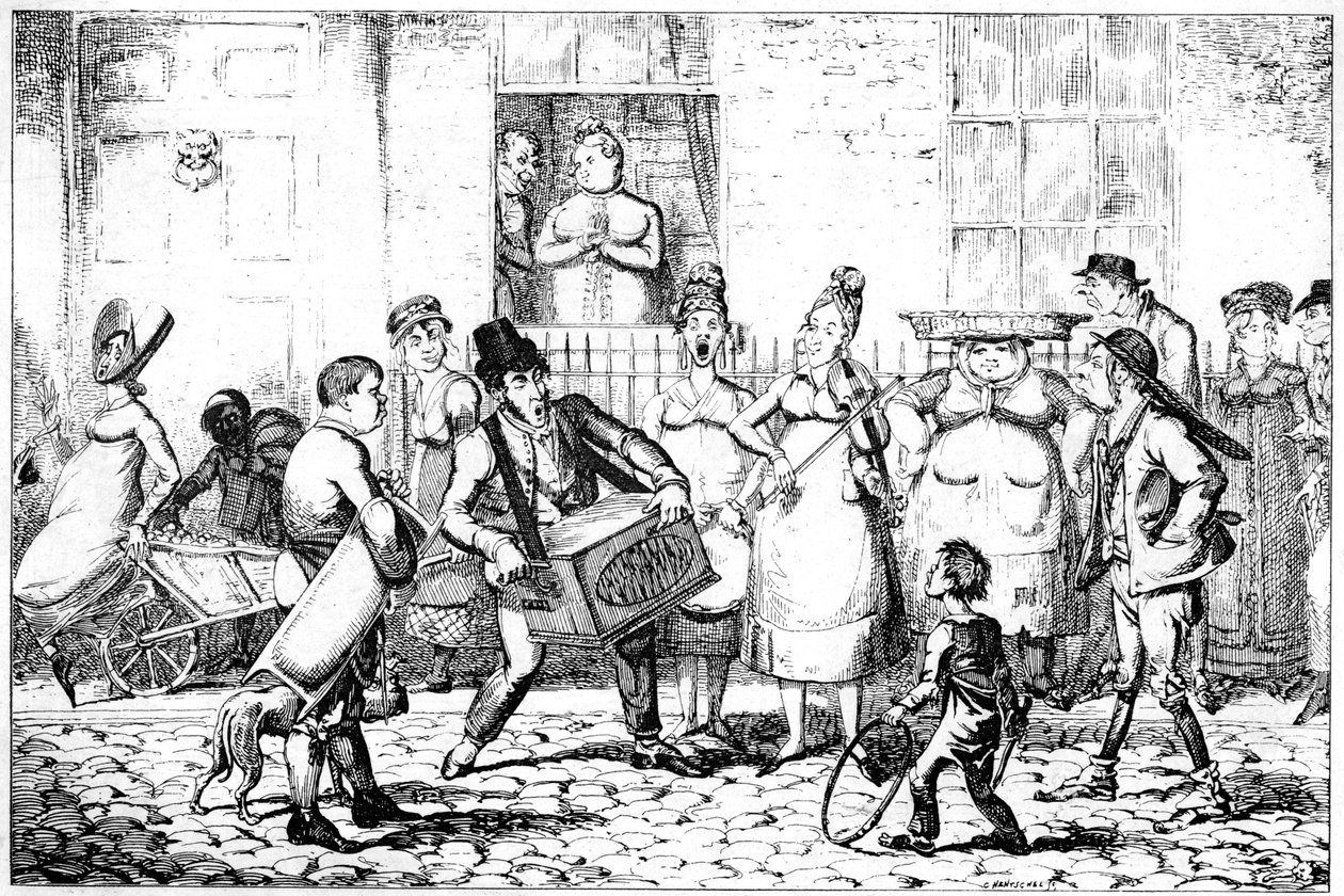 Savoyardlar, 1818. by George Cruikshank
