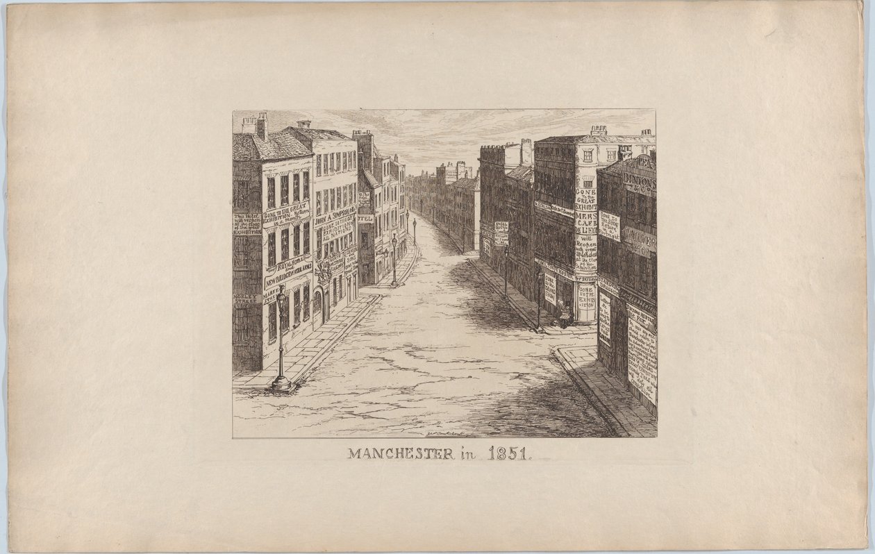 Manchester, 1851, 1851., 1851. by George Cruikshank