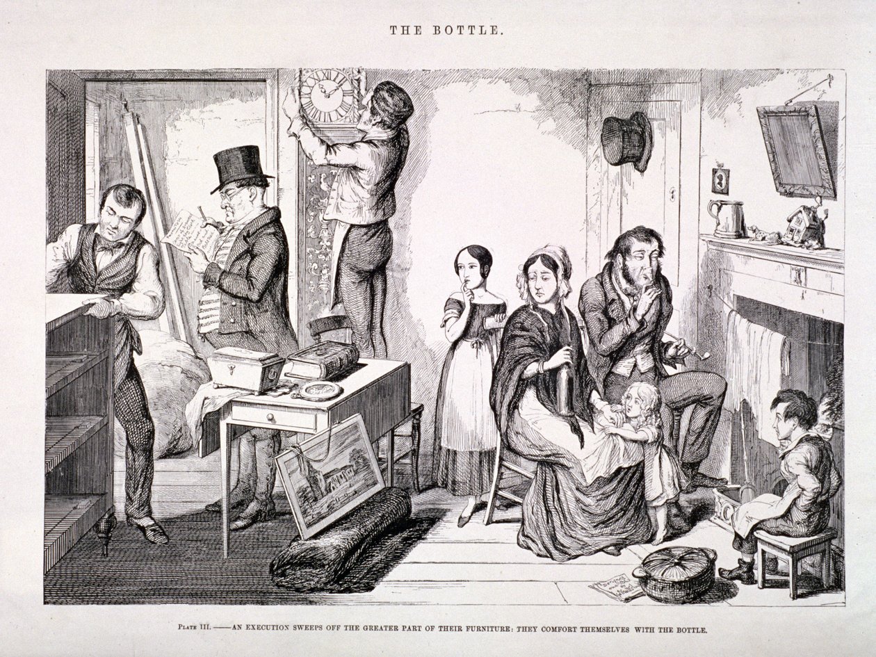'Şişe', 1847 by George Cruikshank