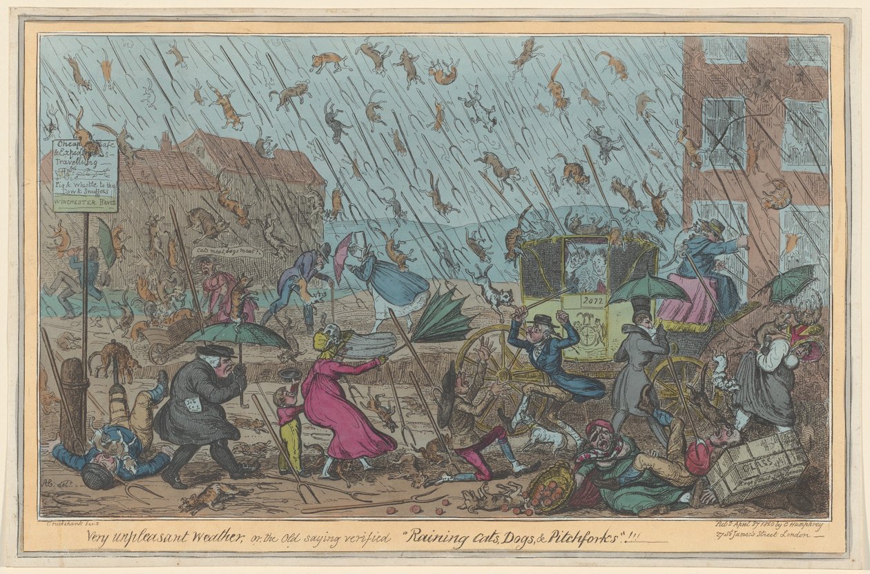 Çok tatsız hava by George Cruikshank