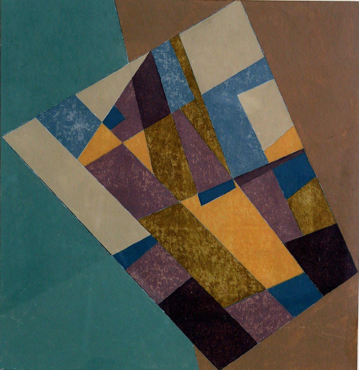 Tarla Goblen, 2003 (kart üzerinde yağlı boya) by George Dannatt
