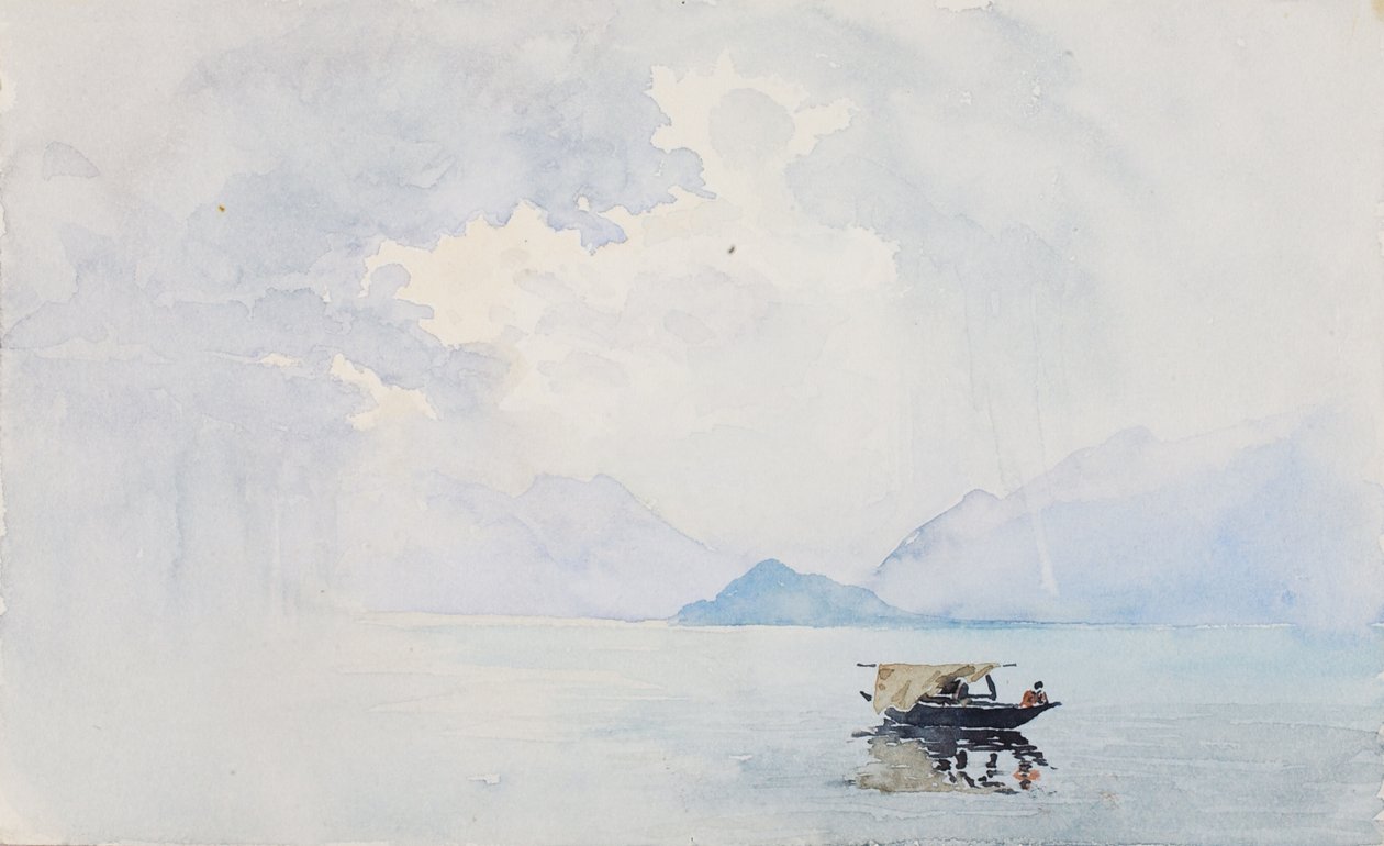 Yağmur, Bellagio, 1898. by George Elbert Burr