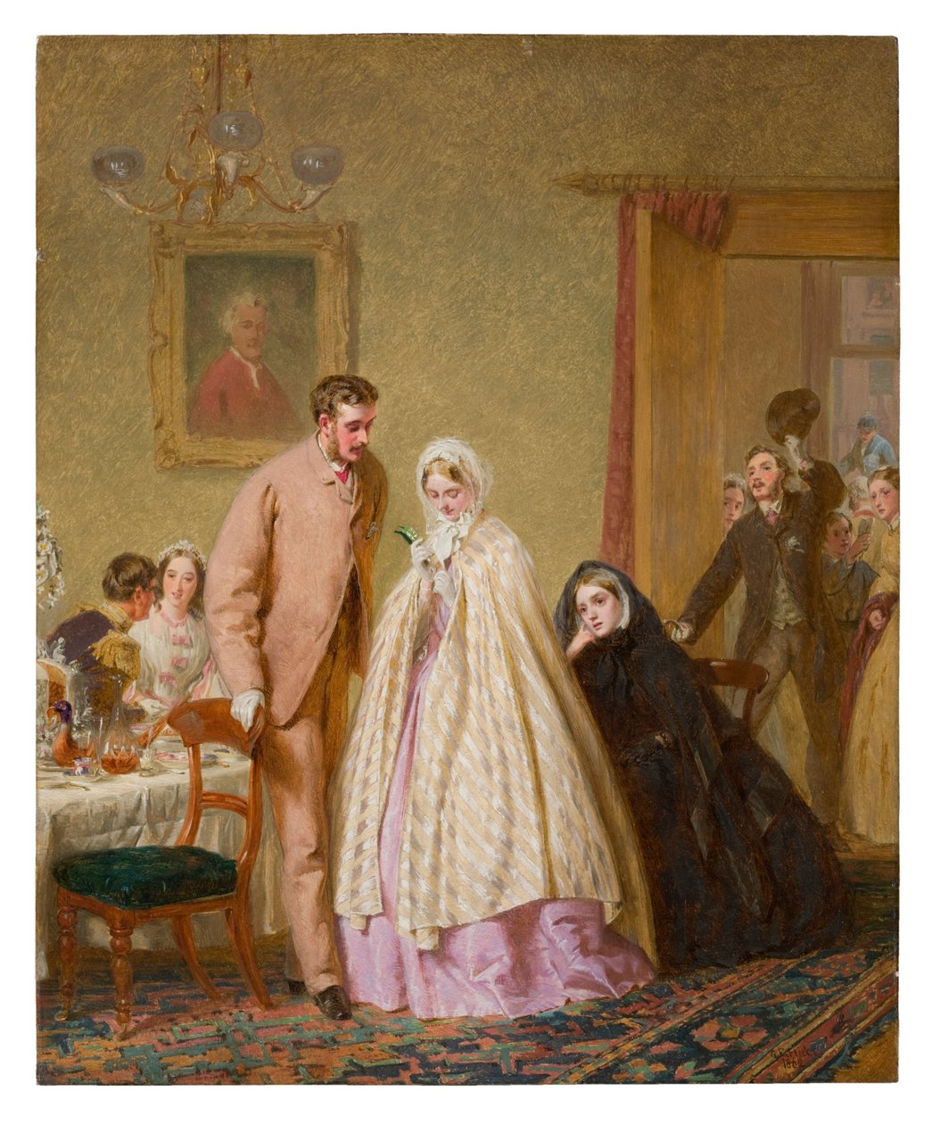 ದಿ ವೆಡ್ಡಿಂಗ್ ಬ್ರೇಕ್ಫಾಸ್ಟ್, 1862 ಟರ್ಕ್ by George Elgar Hicks
