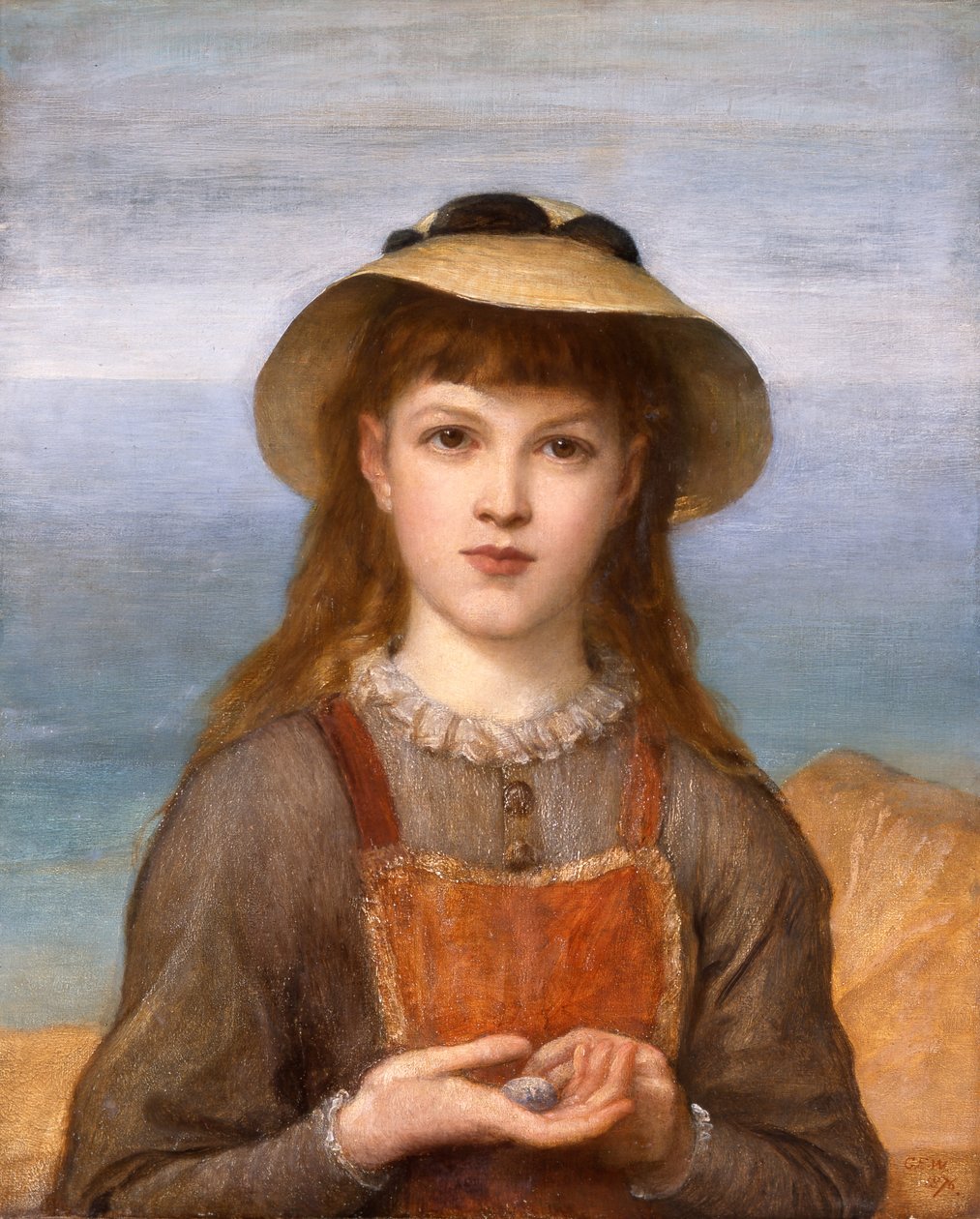 Ders Çalışması: Bir Kızın Başı by George Frederic Watts