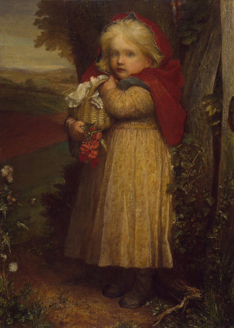 Kırmızı Başlıklı Kız, 1890. by George Frederick Watts