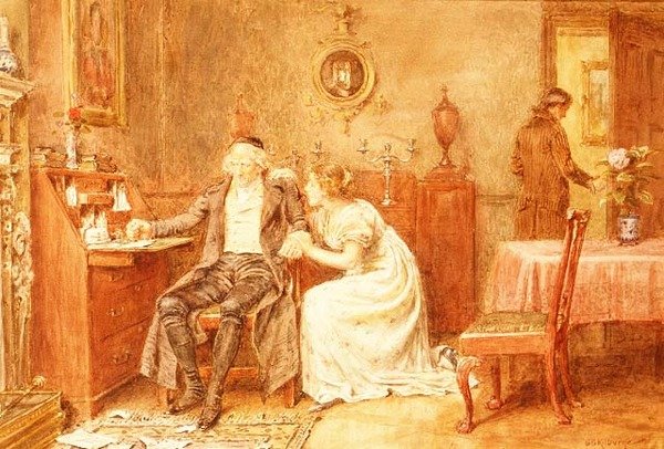 mirastan mahrum bırakılmış by George Goodwin Kilburne