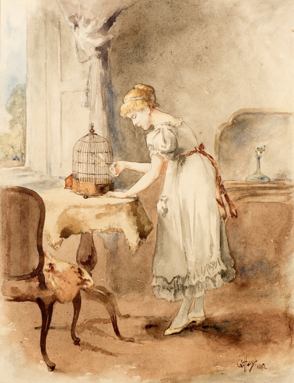 Kanarya beslemek by George Hay